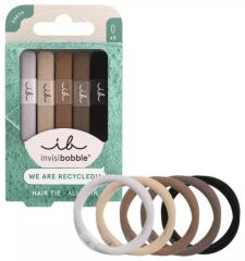 Invisibobble HAIR TIE Mocha - Gumička do vlasů 5 ks