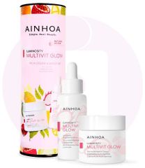 Ainhoa Multivit Glow Multivitamin Rich Set - Výživný krém pro suchou pleť 50 ml + sérum 50 ml Dárková sada