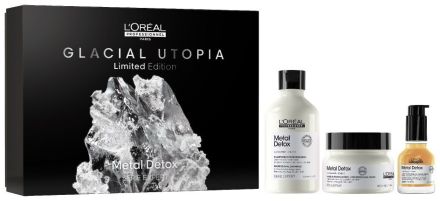 L´oréal Professionnel Serie Expert Metal Detox Trio Vánoční Sada - Šampon 300 ml + maska 250 ml + olej 50 ml Dárková sada