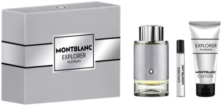 MontBlanc Explorer Platinum Set - EDP 100 ml + EDP 7,5 ml + sprchový gel 100 ml Dárková sada