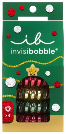 Invisibobble SET S Jingle Spiral - Gumička do vlasů 4 ks