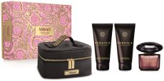 Versace Crystal Noir Vánoční Set - EDP 90 ml + sprchový gel 100 ml + tělové mléko 100 ml + Kosmetický kufřík Dárková sada