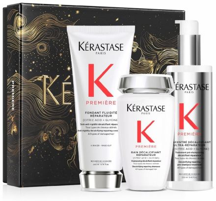 Kérastase Premiére Vánoční Set - Šampon 250 ml + předšamponová péče 250 ml + péče 200 ml Dárková sada