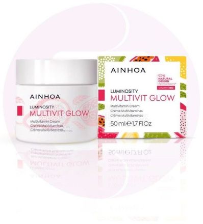 Ainhoa Multivit Glow Multivitamin Cream - Denní lehký krém pro normální/smíšenou pleť 15 ml Cestovní balení