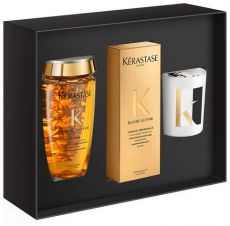 Kérastase Elixir Ultime Vánoční sada - šampon 250 ml + olej 100 ml + svíčka Dárková sada