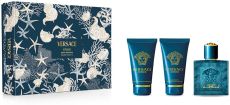 Versace Eros Vánoční Set - EDT 50 ml + sprchový gel 50 ml + balzám po holení 50 ml Dárková sada