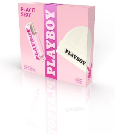 Playboy Play It Sexy Set - EDT 40 ml + Čepice bílá Playboy Dárková sada