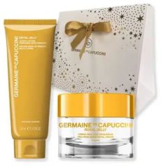 Germaine de Capuccini Royal Jelly Moments Comfort Set - Pleťový krém pro normální pleť 50 ml + Odličovací pleťové mléko 125 ml Dárková sada