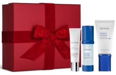 Skeyndor Power Oxygen Vánoční Set - Revitalizační Krém pro suchou pleť 50 ml + Detoxikační pleťové sérum 30 ml + chladivý oční gel 15 ml Dárková sada