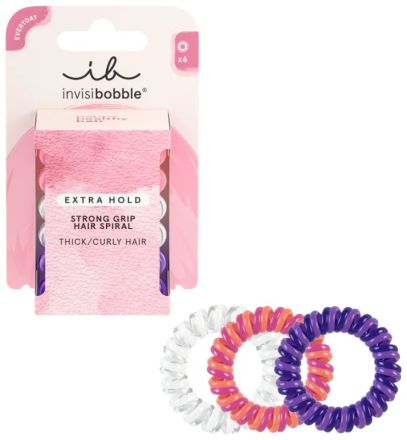 Invisibobble Extra Hold Twirl Boss - Gumička do vlasů 6 ks