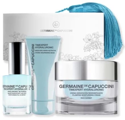 Germaine de Capuccini Timexpert Hydraluronic Rich Set - Hydratační krém pro suchou pleť 50 ml + sérum 30 ml + maska 50 ml Dárková sada