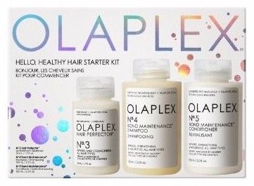 Olaplex Hello Healthy Hair Starter Kit -Šampon No. 4 100 ml + kondicionér No.5 100 ml + péče No. 3 50 ml Dárková sada