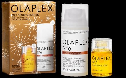 Olaplex Get Your Shine On Set - Olej pro lesk vlasů 30 ml + regenerační krém 100 ml Dárková sada