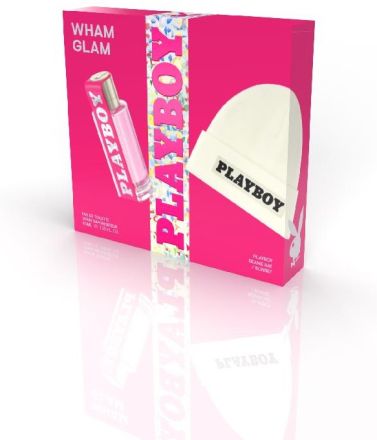 Playboy Wham Glam Set - EDT 40 ml + Čepice bílá Playboy Dárková sada