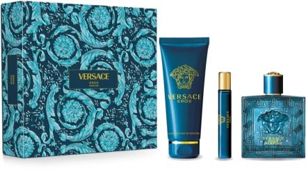 Versace Eros EDP Sada - EDP 100 ml + EDP 10 ml + sprchový gel 150 ml Dárková sada