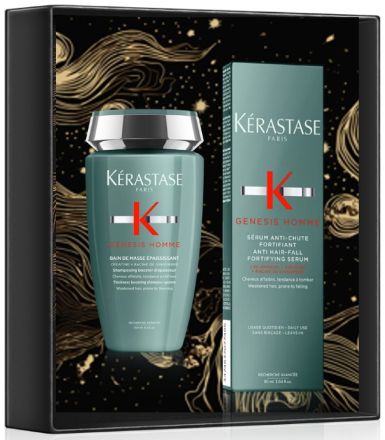 Kérastase Genesis Homme Vánoční Set - Pánský šampon pro posílení vlasů 250 ml + sérum 90 ml Dárková sada