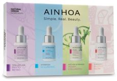 Ainhoa Beauty Treasure Collection Serum - Phyto Retin serum 8 ml + Hi-luronic serum 8 ml + Vegan collagen serum 8 ml + Multivit serum 8 ml Dárková sada