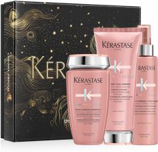 Kérastase Chroma Absolu Vánoční Set - Šampon Bain chroma 250 ml + péče 200 ml + sérum 150 ml Dárková sada