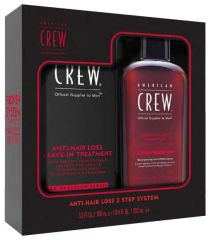 American Crew Anti-hair Loss Set - Šampon proti padání vlasů 250 ml + Bezoplachová péče proti padání vlasů 100 ml Dárková sada