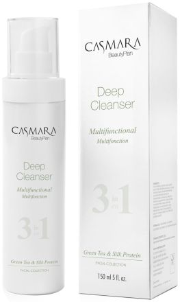 Casmara Deep Cleanser Multifunctional - Multifunkční odličovač 3v1 Zelený čaj 150 ml