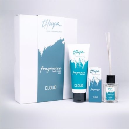 Thuya Professional Line Fragrance Cloud Kit - Krém na ruce 75 ml + olej na nehty 14 ml + vonný difuzér Dárková sada