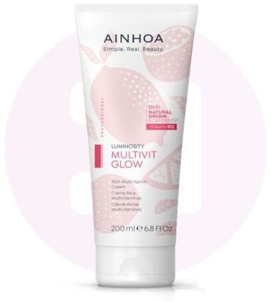 Ainhoa Multivit Glow Multivitamin Rich Cream - Pleťový krém s bohatou texturou pro suchou pleť 200 ml