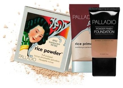 Palladio Face Set - Rýžový pudr Natural 7,25 g + podkladový primer 20 ml + make-up porcelan 27 ml Dárková sada