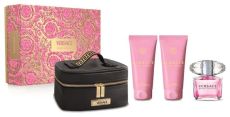 Versace Bright Crystal Vánoční Set II - EDT 90 ml + sprchový gel 100 ml + tělové mléko 100 ml Dárková sada