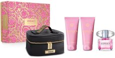 Versace Bright Crystal Vánoční Set - EDT 90 ml + sprchový gel 100 ml + tělové mléko 100 ml + Kosmetický kufřík Dárková sada