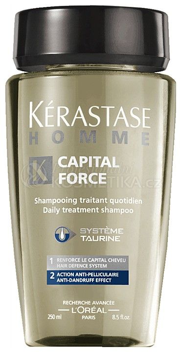 Kérastase Homme Bain Capital Force Anti-Pelliculaire - Intenzivní šampón 250ml — Profesionální kosmetika