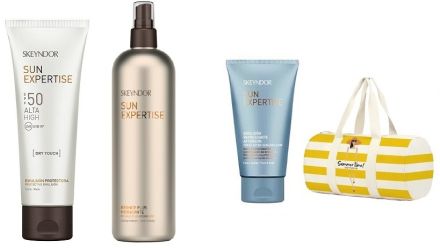 Skeyndor Sun Expertise Summer Time Set - Ochranná tělová emulze SPF50 200 ml + Bronze Plus Hydratant 400ml Dárková sada