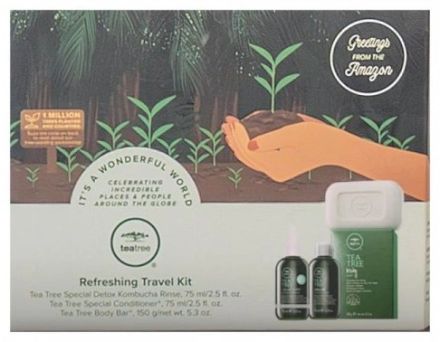 Paul Mitchell Tea Tree Refreshing Travel Kit - Detoxikační sérum 75 ml + kondicionér 75 ml + mýdlo 150 g Dárková sada