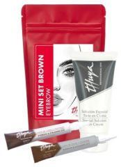 Thuya Professional Line Mini Set na obočí Brown - Barva na řasy tmavě hnědá 14 ml + barva na řasy béžovo šedá 14 ml + kysličník 50 ml Dárková sada