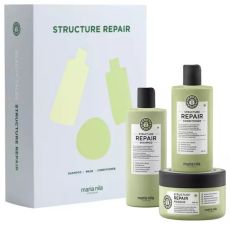 Maria Nila Structure Repair Holiday Box - Šampon 350 ml + kondicionér 300 ml + maska 250 ml Dárková sada