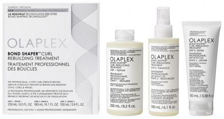 Olaplex Bond Shaper Curl Rebuilding Treatment - Step 1 250 ml + step 2 180 ml + step 3 100 ml Dárková sada