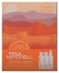 Paul Mitchell Color Protect Travel Kit - Šampon 100 ml + kondicionér 100 ml + sprej na vlasy 100 ml Dárková sada