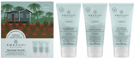 Paul Mitchell Awapuhi Wild Ginger Nourishing Travel Kit - Šampon 75 ml + kondicionér 75 ml + péče 75 ml Dárková sada