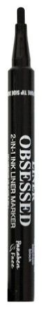 Palladio Liner Obsessed 2in1 Liner Marker Black - Oční linky 2V1 1 ml