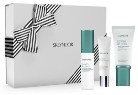 Skeyndor Power Retinol Vánoční Set - Krém 50 ml + sérum 30 ml + oční krém 15 ml Dárková sada