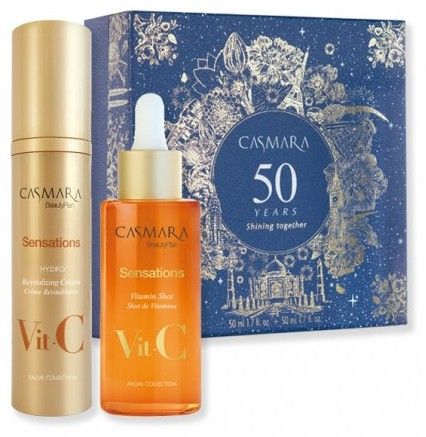 Casmara Sensations Hydro Vánoční Set - Hydratační krém 50 ml + sérum 50 ml Dárková sada