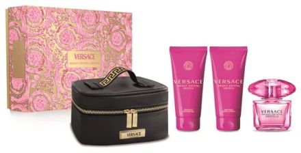 Versace Bright Crystal Absolu Set I: EDP 90 ml + sprchový gel 100 ml + tělové mléko 100 ml Dárková sada