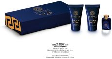 Versace Dylan Blue Pour Homme Set - EDT 50 ml + sprchový gel 50 ml + balzám po holení 50 ml Dárková sada