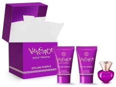 Versace Dylan Purple Set - EDP 100 ml + tělové mléko 100 ml + sprchový gel 100 ml + kosmetický kufřík Dárková sada