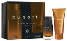 Bugatti Dynamic Move Amber Set - EDT 100 ml + sprchový gel 100 ml Dárková sada