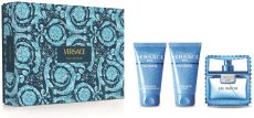 Versace Man Eau Fraiche Set - EDT 50 ml + sprchový gel 50 ml + balzám po holení 50 ml Dárková sada