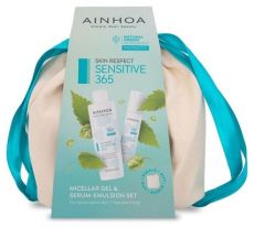 Ainhoa Sensitive 365 Set I - Micelární gel 200 ml + sérum - emulze 50 ml Dárková sada