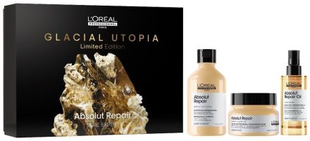 L´oréal Professionnel Serie Expert Absolut Repair Trio Vánoční Set - Šampon 300 ml + maska 250 ml + olej 90 ml Dárková sada