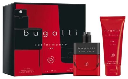 Bugatti Performance Red - EDT 100 ml + sprchový gel 200 ml Dárková sada