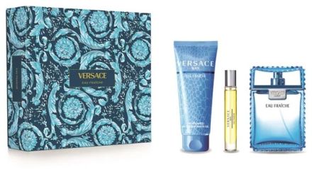 Versace Man Eau Fraiche Set II- EDT 100 ml + EDT 10 ml + sprchový gel 150 ml Dárková sada