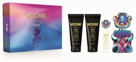 Moschino Toy 2 Pearl Vánoční Set - EDP 100 ml + EDP 10 ml + sprchový gel 100 ml + tělové mléko 100 ml Dárková sada